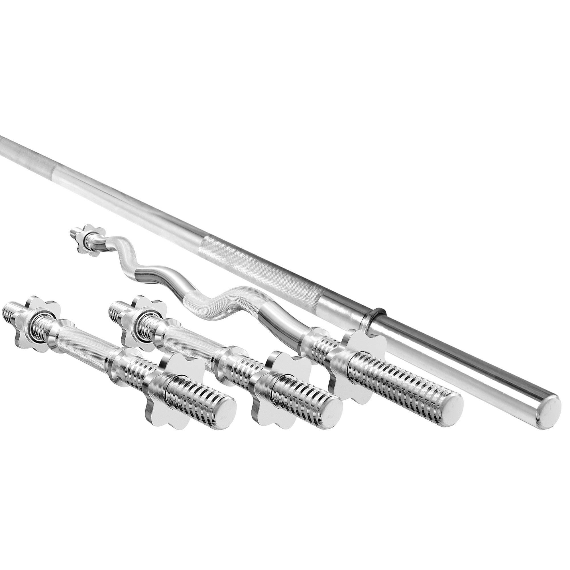 MWG2 Szett |  Súlyzórúd ø30 mm / 198 cm + Francia súlyzórúd ø30 mm / 120 cm + 2x Egykezes súlyzórúd ø30 mm / 40 cm - Marbo Sport