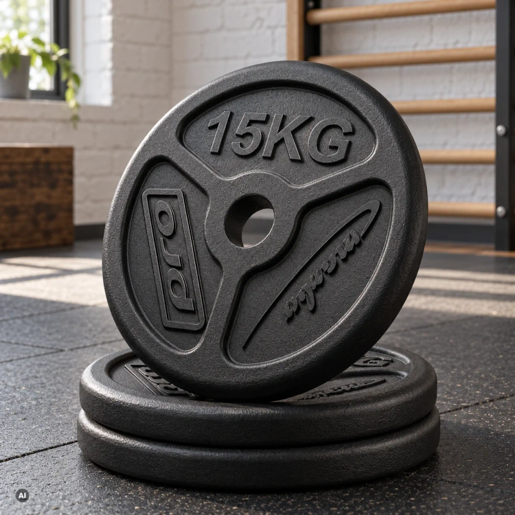 Olimpiai öntöttvas súlyzótányér 15 kg, ø51 mm-es lyukkal MW-O15-OLI - Marbo Sport