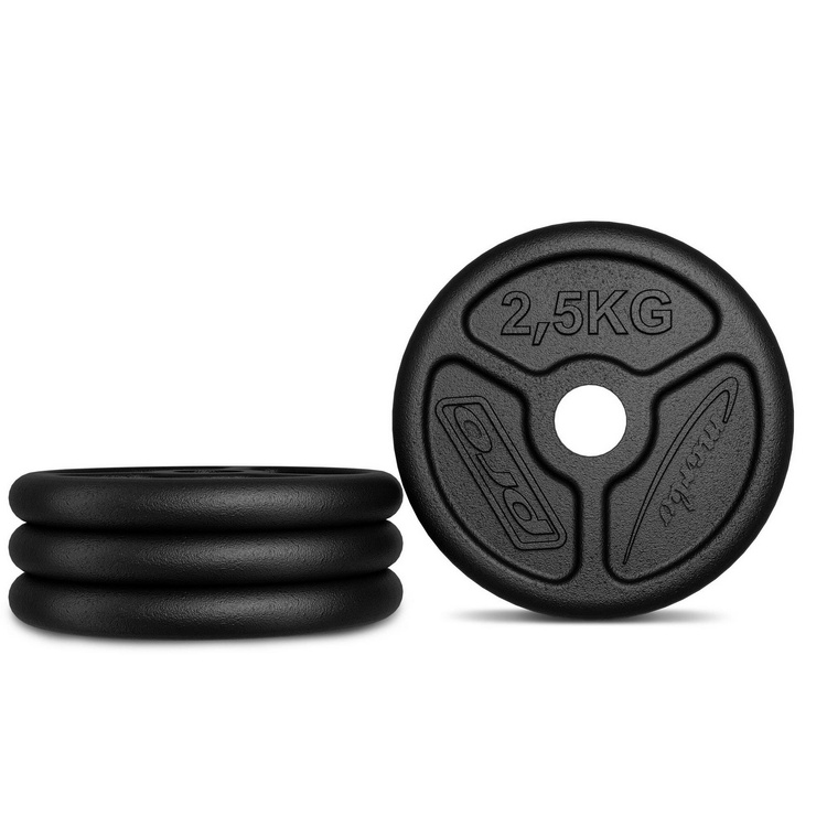Öntöttvas súlylemez slim 2,5 kg, ø31 mm slim MW-O2,5-slim-Marbo Sport