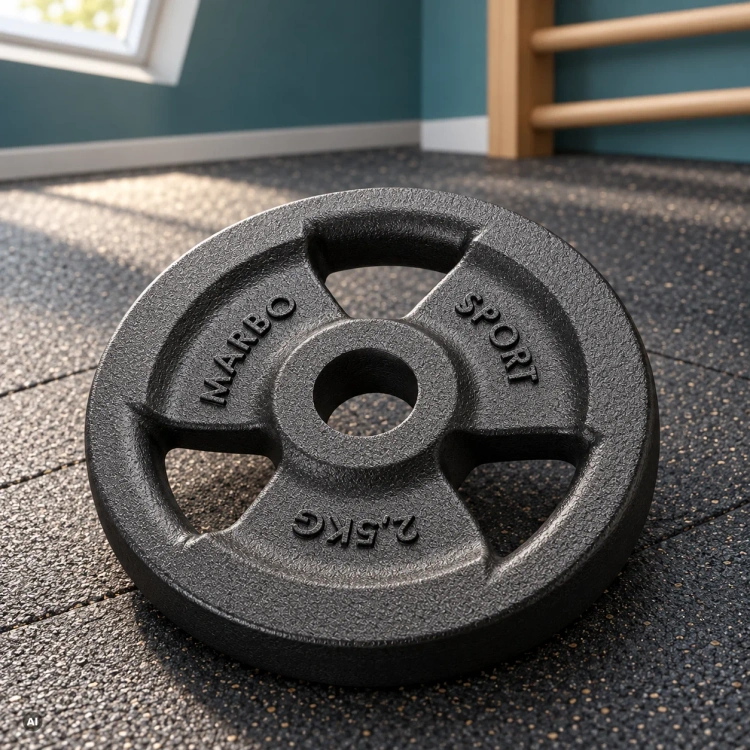 Öntöttvas súlyzótárcsa 2,5 kg ø31 mm Tri-Grip - Marbo Sport