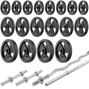 Szett MS3_2.0_113KG | kétoldalas pad + többpozíciós állvány + rúd és súlyzótányérok szett 113 kg - Marbo Sport