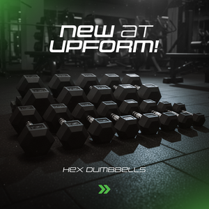 Gumiborítású HEX öntöttvas kézisúlyzó 5 kg - UpForm