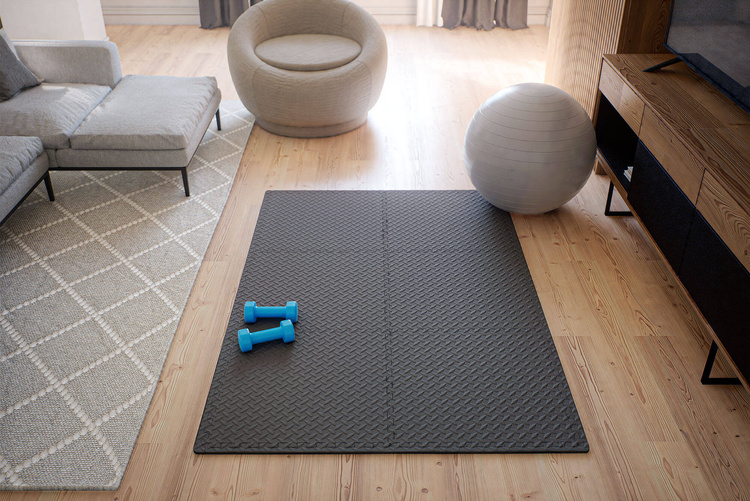 Padlóvédő puzzle szőnyeg 12 mm 6 db - Marbo Sport