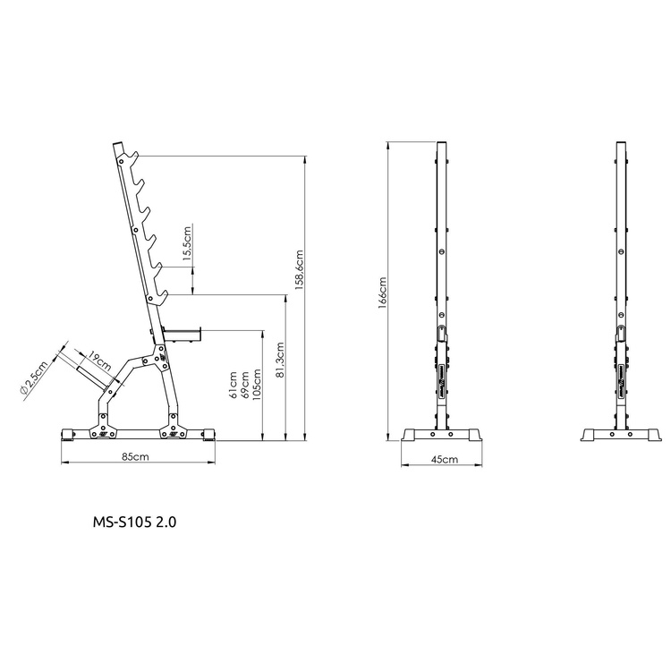 Többszintes állványok (2 db) MS-S105 2.0 - Marbo Sport