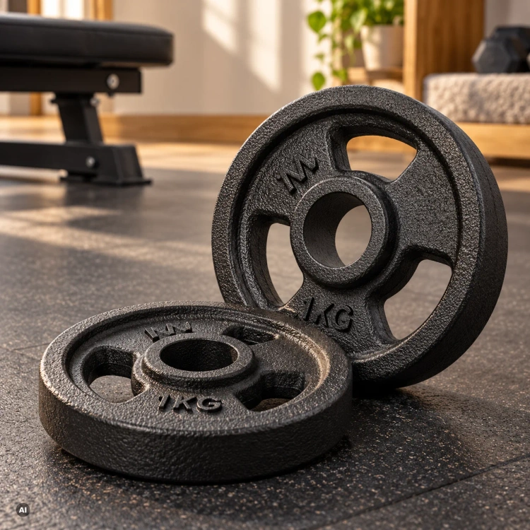 Öntöttvas súlyzótárcsa 1 kg ø31 mm Tri-Grip - Marbo Sport