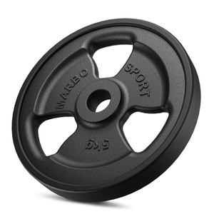 Tri-Grip gumírozott öntöttvas Súlyzótárcsa ø31 mm furat | Szett 30 kg / 4 x 5 kg + 4 x 2,5 kg - Marbo Sport