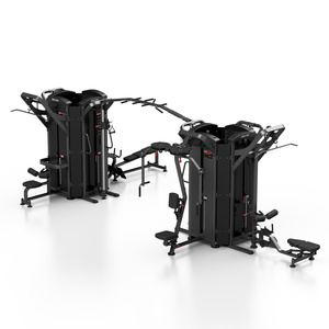 9 állomásos torony (evezés/beállítható lat csiga/tricepsz/3 x állítható magasságú kábelcsiga/pillangó/pillangó fordított/mászás) MP-T003 - Marbo Sport