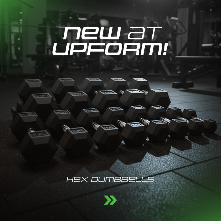 Gumiborítású HEX öntöttvas kézisúlyzó 7,5 kg - UpForm