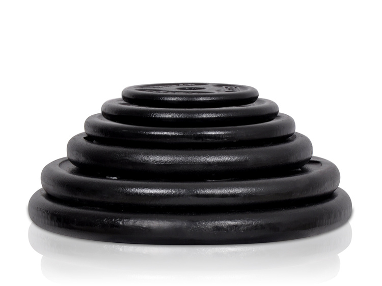 Fitnesz lemez-készlet Slim + rúd-készlet / 83 kg - Marbo Sport