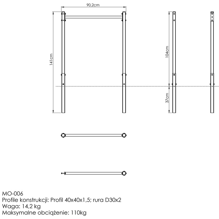 Kültéri merülőállomás (hosszú) MO-006 - Marbo Sport