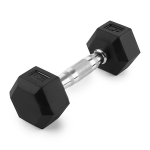 Gumiborítású HEX öntöttvas kézisúlyzó 2,5 kg - UpForm