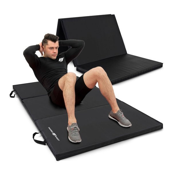 Összecsukható torna matrac 180 x 90 x 5 cm fekete - Marbo Sport