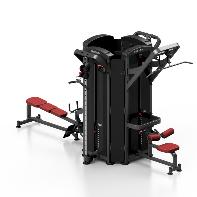 4 állomásos torony (evezés/ lat pulldown/ tricepsz/ állítható magasságú kábel pulldown) MP-T001 - Marbo Sport