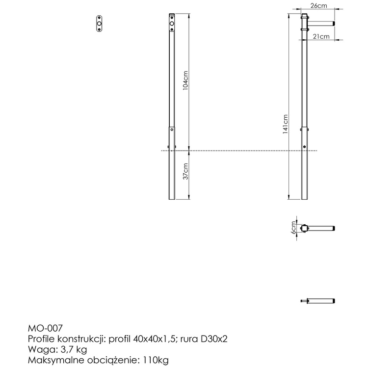 Kültéri merülőállomás (rövid) MO-007 - Marbo Sport