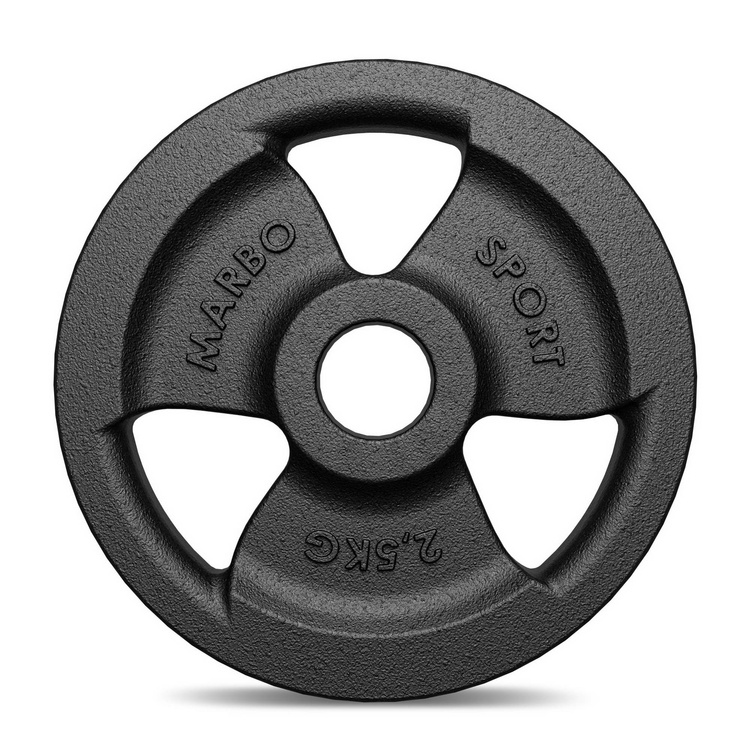 Öntöttvas súlyzótárcsa 2,5 kg ø31 mm Tri-Grip - Marbo Sport