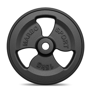 Öntöttvas súlyzótárcsa gumivédővel 15 kg ø31 mm Tri-Grip - Marbo Sport