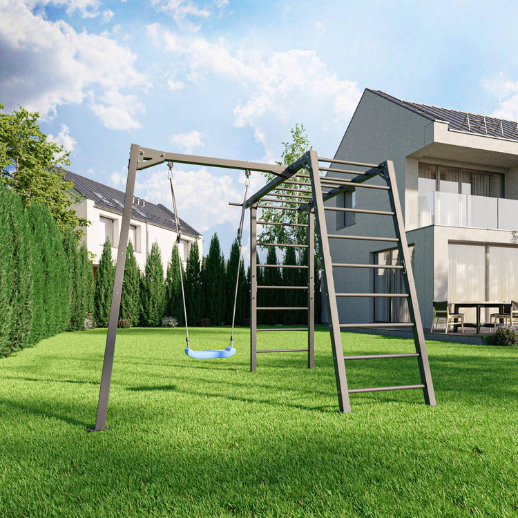 PREMIUM tornalétra - MO-016 + PREMIUM egyszemélyes hinta (keret) - MO-017 - Marbo Sport