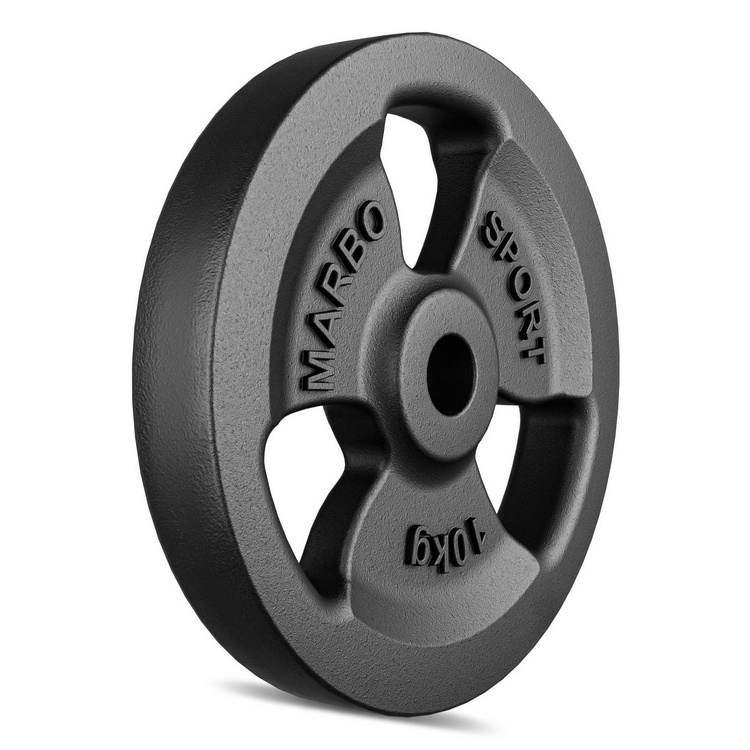 Öntöttvas súlyzótárcsa 10 kg ø31 mm Tri-Grip - Marbo Sport