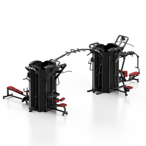 9 állomásos torony (evezés/beállítható lat csiga/tricepsz/3 x állítható magasságú kábelcsiga/pillangó/pillangó fordított/mászás) MP-T003 - Marbo Sport