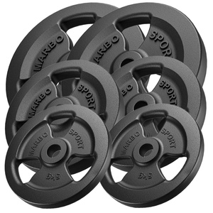 Tri-Grip Öntöttvas Súlyzótárcsa ø31 mm furat | Szett 60 kg / 2 x 15 kg + 2 x 10 kg + 2 x 5 kg - Marbo Sport
