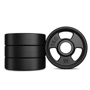 Öntöttvas súlyzótárcsa gumivédővel 1 kg ø31 mm Tri-Grip - Marbo Sport